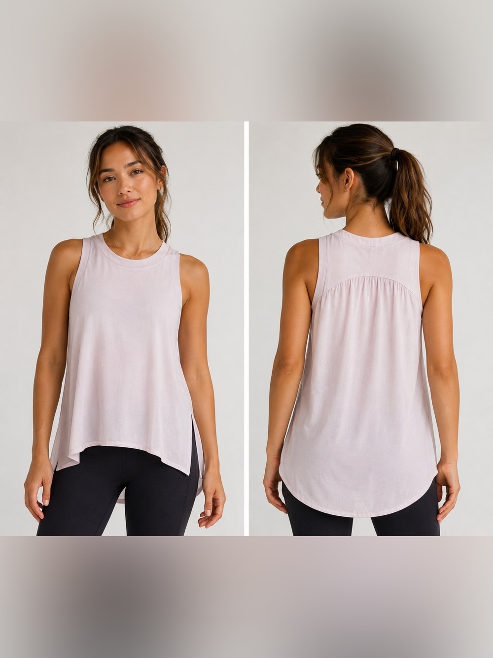 Lululemon Blush Pink Sleeveless High-Low Tank Top